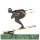 modern� bronzov� socha na mramorov�m podstavci 140 - pohled 1 - www.glancshop.cz