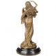 bronzov� socha Fortuna na mramorov�m podstavci 173 - pohled 3 - www.glancshop.cz