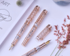 plnic� pero Laban Flora Rose Gold se zlat�m hrotem 2 - www.glancshop.cz