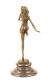 bronzov� socha na mramorov�m podstavci Tane�nice 26 - pohled 3 - www.glancshop.cz