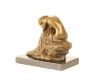 bronzov� socha na mramorov�m podstavci �ena 18 - pohled 2 - www.glancshop.cz