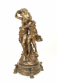 bronzov� socha Chlapec a d�vka na bronzov�m podstavci 98 - pohled 2 - www.glancshop.cz