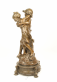 bronzov� socha Chlapec a d�vka na bronzov�m podstavci 98 - pohled 3 - www.glancshop.cz