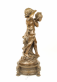 bronzov� socha Chlapec a d�vka na bronzov�m podstavci 98 - pohled 6 - www.glancshop.cz