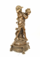 bronzov� socha Chlapec a d�vka na bronzov�m podstavci 98 - pohled 7 - www.glancshop.cz