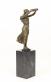 bronzov� socha na mramorov�m podstavci 169 - pohled 7 - www.glancshop.cz