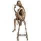 bronzov� socha Art Deco �ena na �idli 99 - pohled 3 - www.glancshop.cz