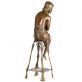 bronzov� socha Art Deco �ena na �idli 99 - pohled 4 - www.glancshop.cz