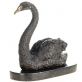 bronzov� socha na mramorov�m podstavci Labu� 43 - pohled 4 - www.glancshop.cz
