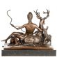 bronzov� socha Diany na mramorov�m podstavci 172 - pohled 5 - www.glancshop.cz