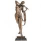 bronzov� socha na mramorov�m podstavci 163 - pohled 1 - www.glancshop.cz