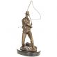 bronzov� socha na mramorov�m podstavci 93 - pohled 2 - www.glancshop.cz