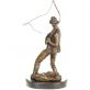 bronzov� socha na mramorov�m podstavci 93 - pohled 4 - www.glancshop.cz