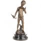 bronzov� socha na mramorov�m podstavci mu�sk� akt 133 - pohled 1 - www.glancshop.cz
