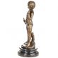 bronzov� socha na mramorov�m podstavci 133 - pohled 4 - www.glancshop.cz