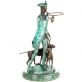 bronzov� socha na mramorov�m podstavci 96 - pohled 2 - www.glancshop.cz