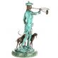 bronzov� socha na mramorov�m podstavci 96 - pohled 3 - www.glancshop.cz