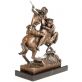 bronzov� socha na mramorov�m podstavci 165 - pohled 2 - www.glancshop.cz