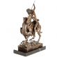 bronzov� socha na mramorov�m podstavci 165 - pohled 4 - www.glancshop.cz