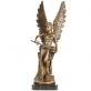 bronzov� socha And�l s me�em na mramorov�m podstavci 100 - pohled 1 - www.glancshop.cz