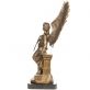 bronzov� socha And�l s me�em na mramorov�m podstavci 100 - pohled 3 - www.glancshop.cz