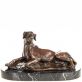 bronzov� socha na mramorov�m podstavci 68 - pohled 1 - www.glancshop.cz