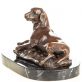 bronzov� socha na mramorov�m podstavci 68 - pohled 2 - www.glancshop.cz