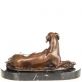 bronzov� socha na mramorov�m podstavci 68 - pohled 5 - www.glancshop.cz
