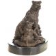 bronzov� socha na mramorov�m podstavci 65 - pohled 2 - www.glancshop.cz
