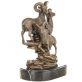 bronzov� socha na mramorov�m podstavci 74 - pohled 2 - www.glancshop.cz