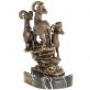 bronzov� socha na mramorov�m podstavci 74 - pohled 3 - www.glancshop.cz
