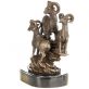 bronzov� socha na mramorov�m podstavci 74 - pohled 5 - www.glancshop.cz