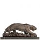 bronzov� socha na mramorov�m podstavci Tygr 14 - pohled 1 - www.glancshop.cz