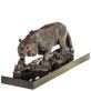 bronzov� socha na mramorov�m podstavci Tygr 14 - pohled 4 - www.glancshop.cz