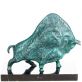 bronzov� socha na mramorov�m podstavci B�k 23 - pohled 1 - www.glancshop.cz