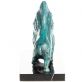 bronzov� socha na mramorov�m podstavci B�k 23 - pohled 3 - www.glancshop.cz