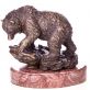bronzov� socha na mramorov�m podstavci 78 - pohled 1 - www.glancshop.cz