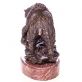 bronzov� socha na mramorov�m podstavci 78 - pohled 2 - www.glancshop.cz