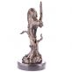 bronzov� socha na mramorov�m podstavci 80 - pohled 4 - www.glancshop.cz