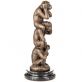bronzov� socha na mramorov�m podstavci 99 - pohled 2 - www.glancshop.cz