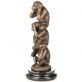 bronzov� socha na mramorov�m podstavci 99 - pohled 4 - www.glancshop.cz