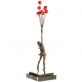bronzov� socha Flying Balloon Girl na mramorov�m podstavci - pohled 3 - www.glancshop.cz
