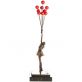 bronzov� socha Flying Balloon Girl na mramorov�m podstavci - pohled 4 - www.glancshop.cz