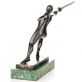 bronzov� modern� socha na mramorov�m podstavci 162 - pohled 3 - www.glancshop.cz