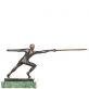 bronzov� modern� socha na mramorov�m podstavci 162 - pohled 4 - www.glancshop.cz
