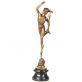 bronzov� socha na mramorov�m podstavci Hermes 75 - pohled 1 - www.glancshop.cz