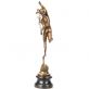 bronzov� socha na mramorov�m podstavci Hermes 75 - pohled 3 - www.glancshop.cz
