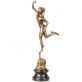 bronzov� socha na mramorov�m podstavci Hermes 75 - pohled 4 - www.glancshop.cz