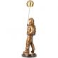 bronzov� socha Golden Balloon Boy na mramorov�m podstavci - pohled 4 - www.glancshop.cz