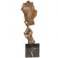 bronzov� modern� socha na mramorov�m podstavci 129 - pohled 2 - www.glancshop.cz 